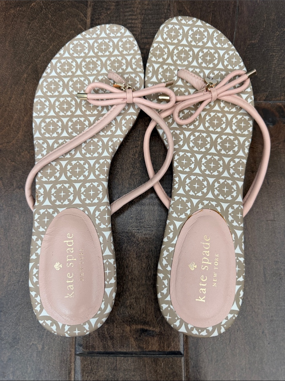 kate spade Blush Pink Bow-Tie Strappy Sandals